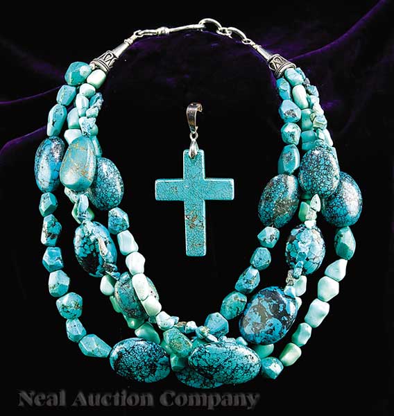 A Four Strand Chunky Turquoise