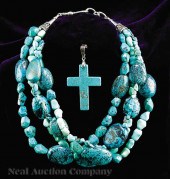 A Four Strand Chunky Turquoise