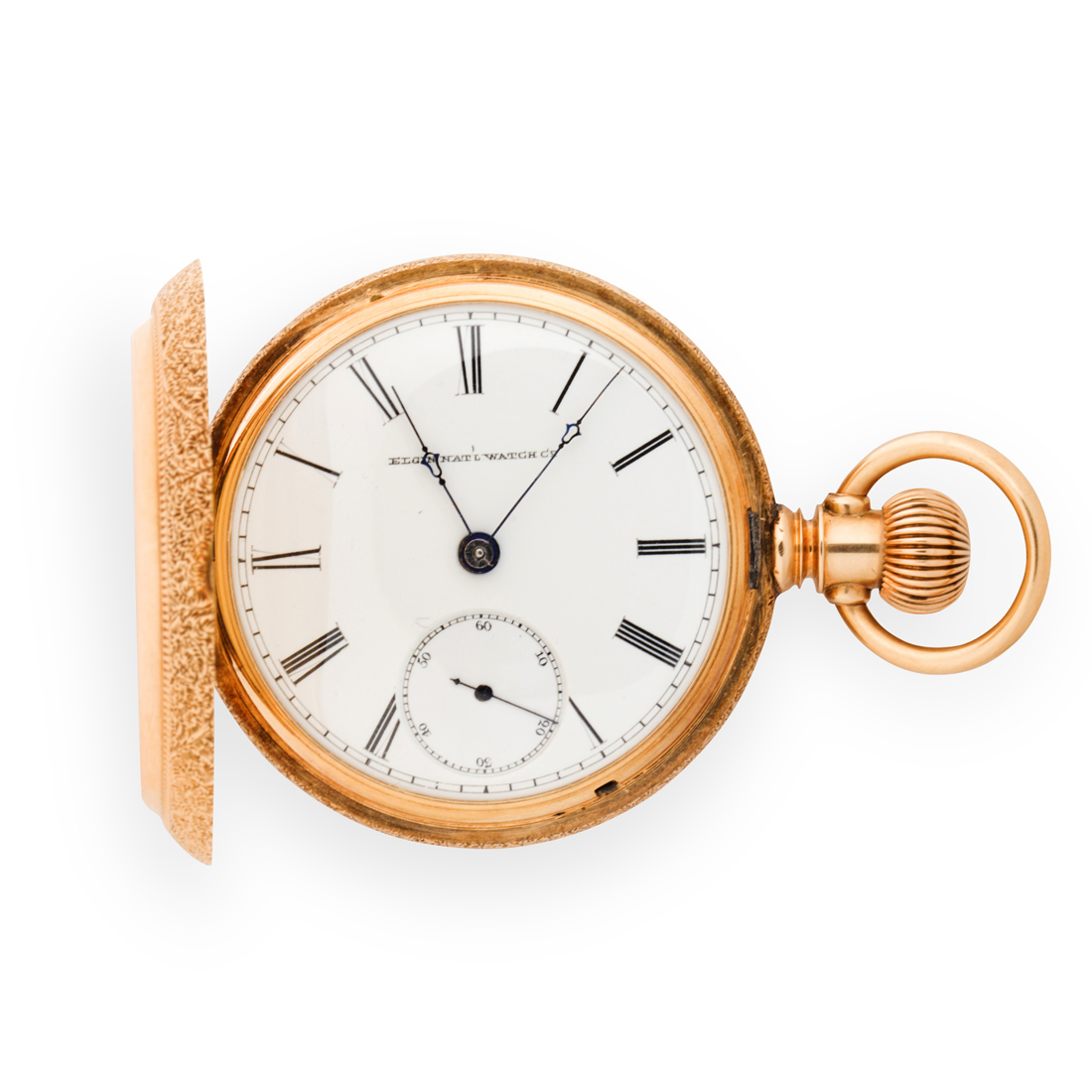 A FOURTEEN KARAT GOLD POCKET WATCH,
