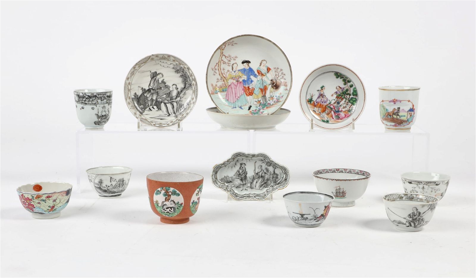 A FOURTEEN PIECE GROUP OF CHINESE