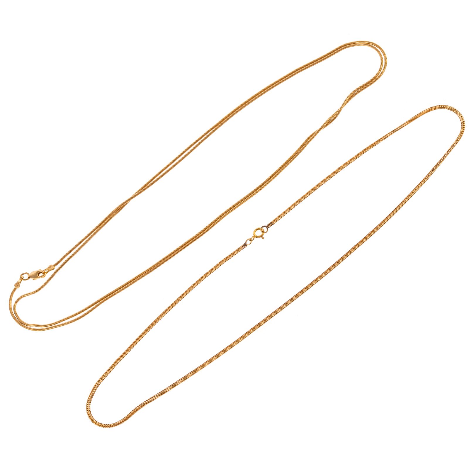 A FOXTAIL LINK CHAIN & SNAKE