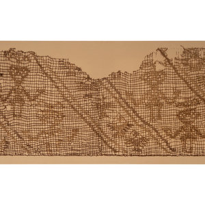 A Framed Chancay Textile Fragment