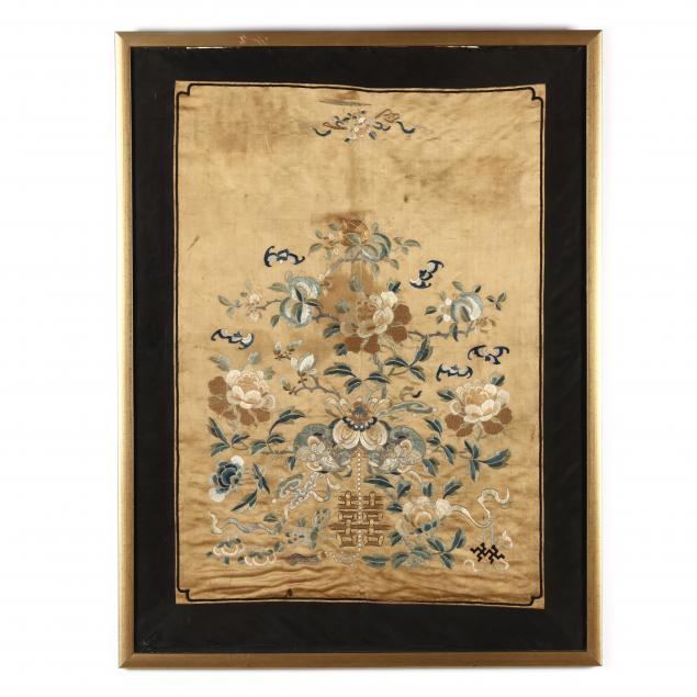 A FRAMED CHINESE DOUBLE HAPPINESS