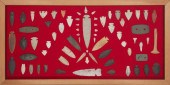 A FRAMED COLLECTION OF POINTS