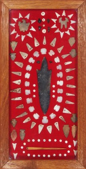 A FRAMED COLLECTION OF POINTS