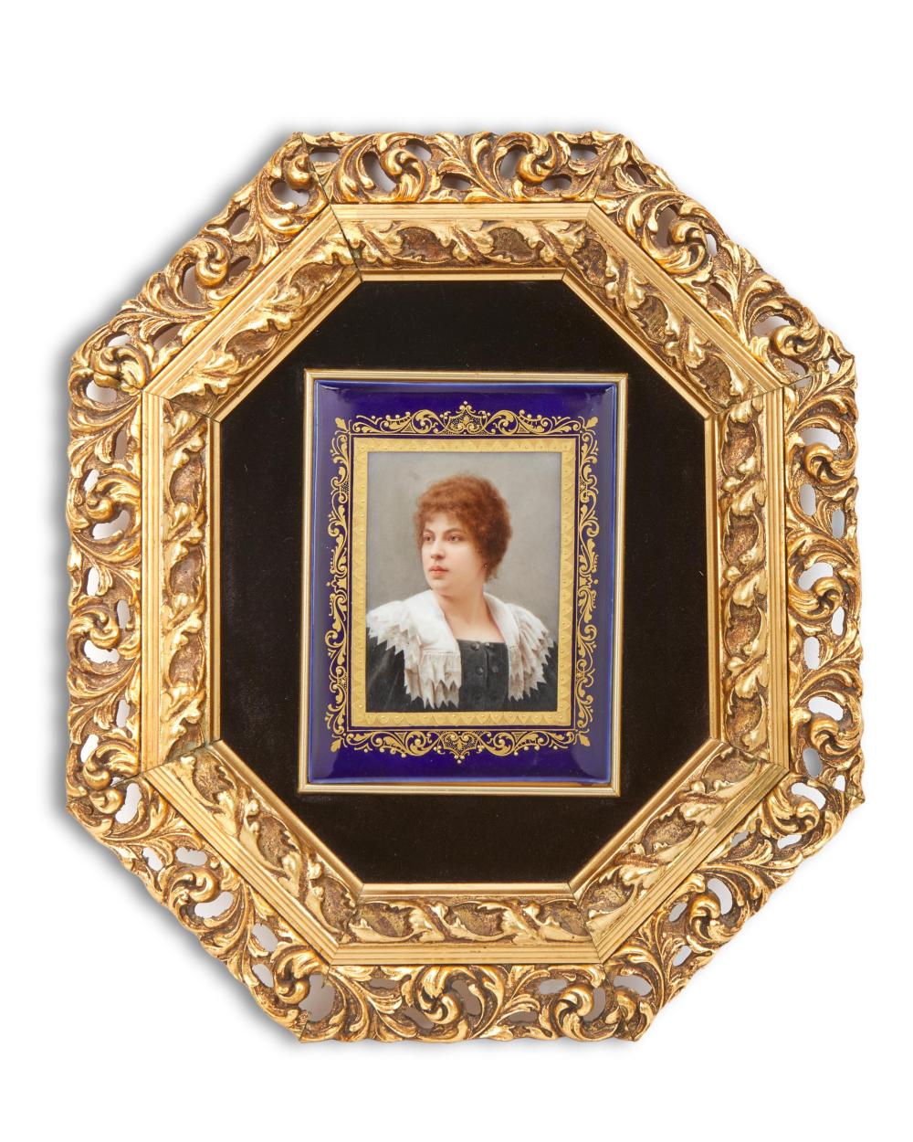 A FRAMED CONTINENTAL PORTRAIT