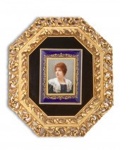 A FRAMED CONTINENTAL PORTRAIT