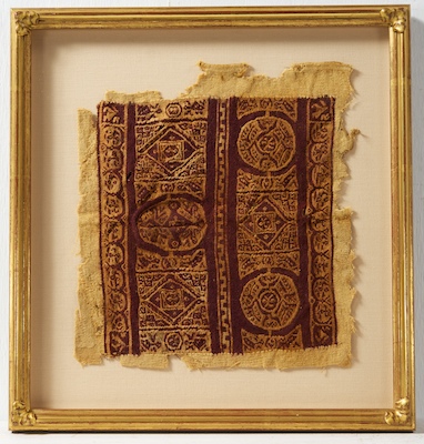 A Framed Coptic Textile Fragment