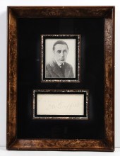 A FRAMED D.W. GRIFFITH AUTOGRA