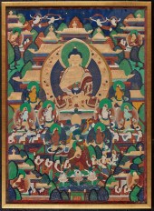 A FRAMED GILT DEPICTION OF BUD