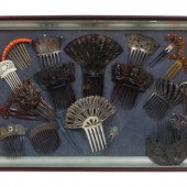 A Framed Group of Victorian Ha