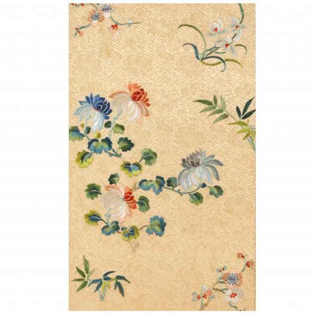 A FRAMED JAPANESE SILK