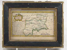 A framed map of Middlesex by J.