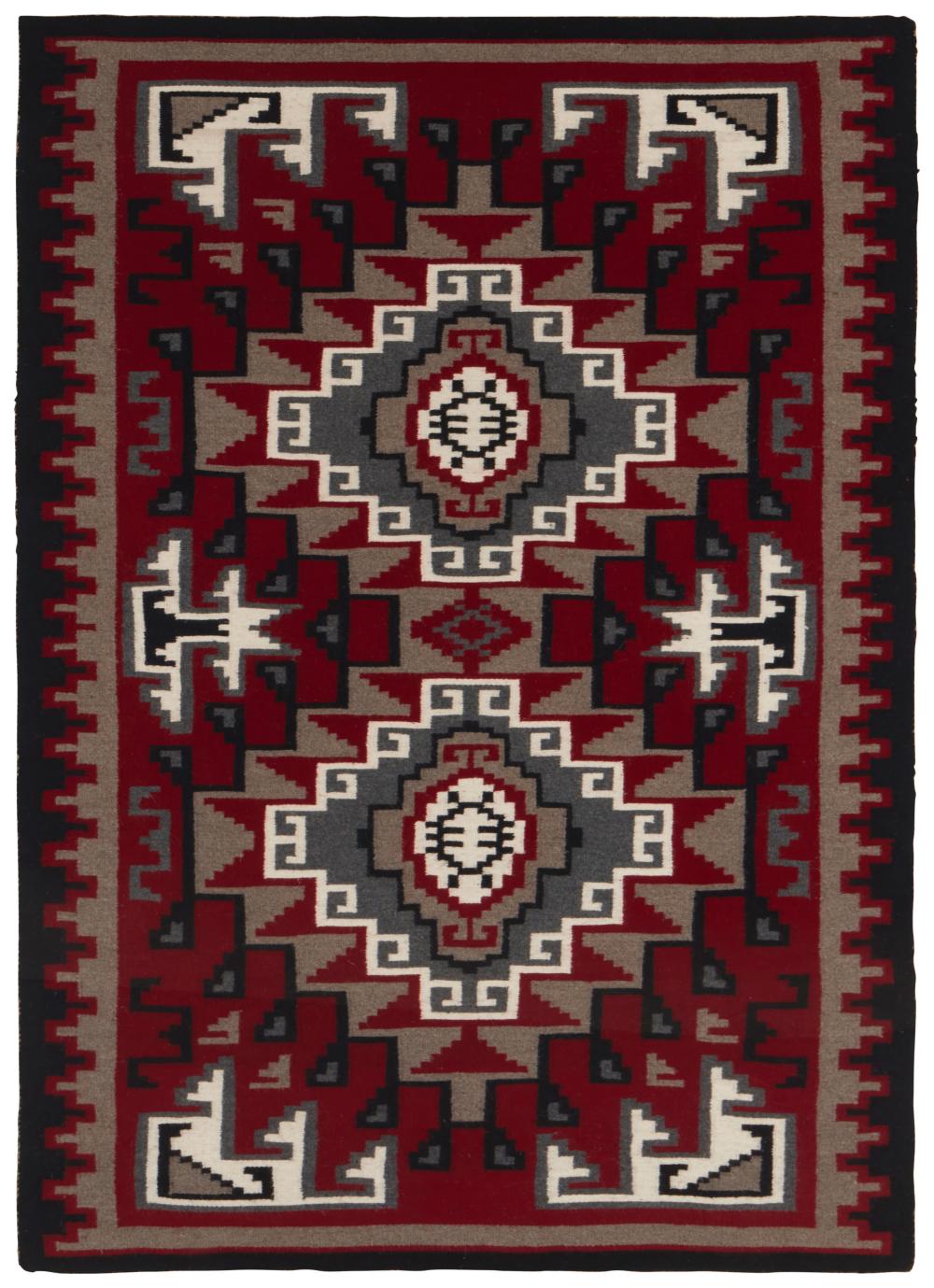 A FRAMED NAVAJO GANADO RUGA