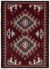 A FRAMED NAVAJO GANADO RUGA fr