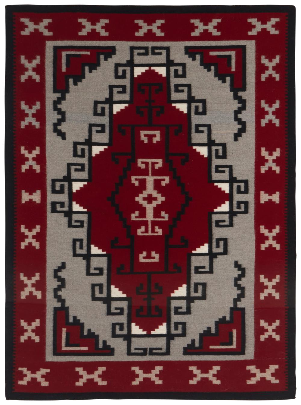 A FRAMED NAVAJO GANADO RUGA