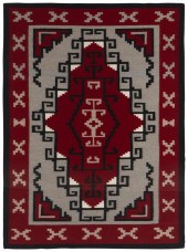 A FRAMED NAVAJO GANADO RUGA fr