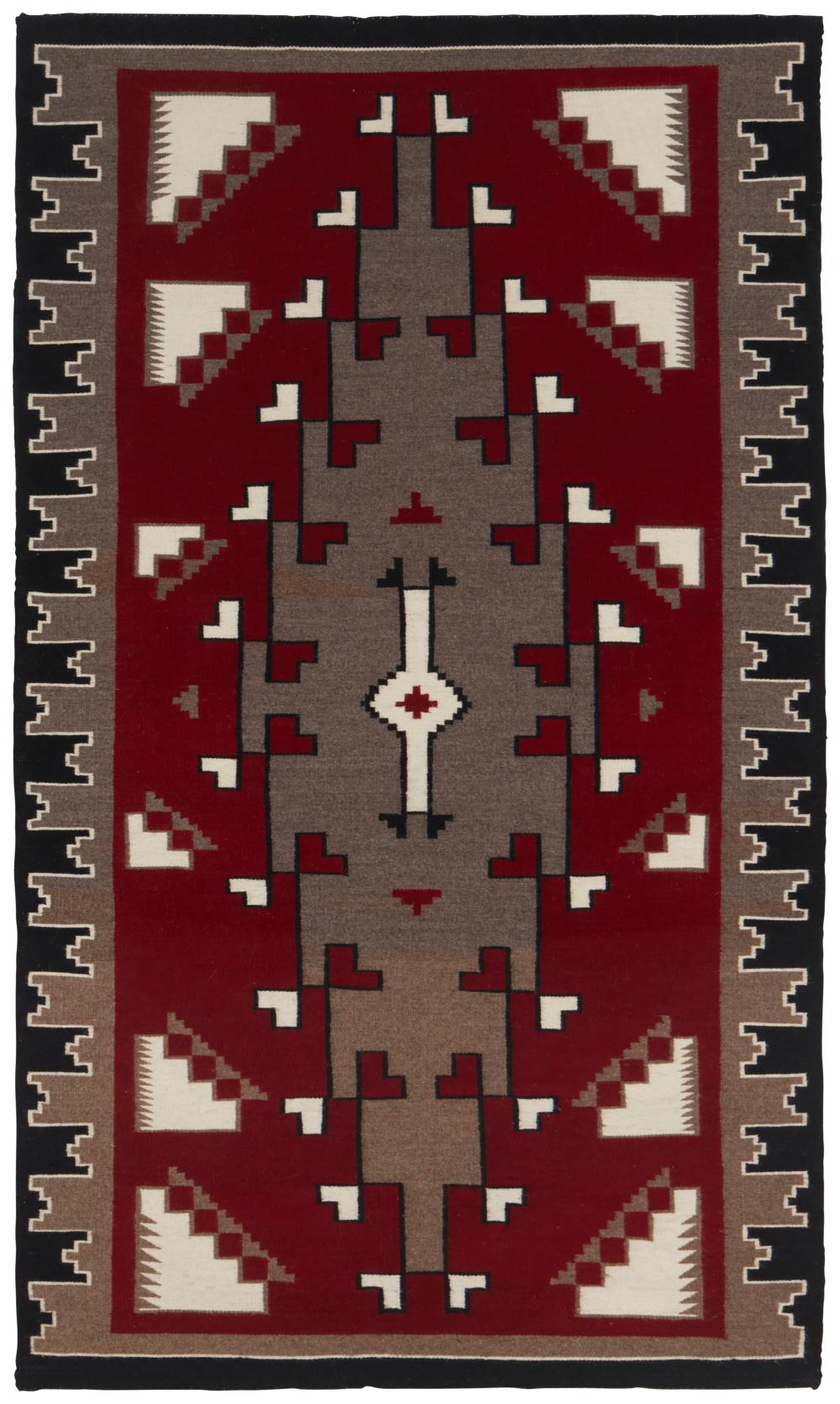 A FRAMED NAVAJO GANADO RUGA