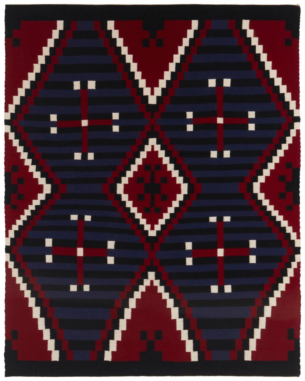 A FRAMED NAVAJO MOKI REVIVAL