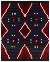 A FRAMED NAVAJO MOKI REVIVAL T