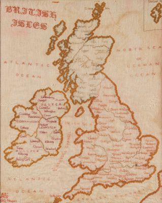 A Framed Needlepoint of the British