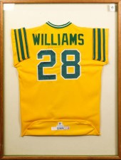 A FRAMED OAKLAND ATHLETICS WIL