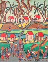 A Framed oil on board by Monta