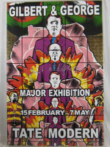 A framed poster of the Tate