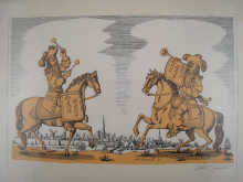 A framed print by Osbert