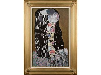 A framed print produced by