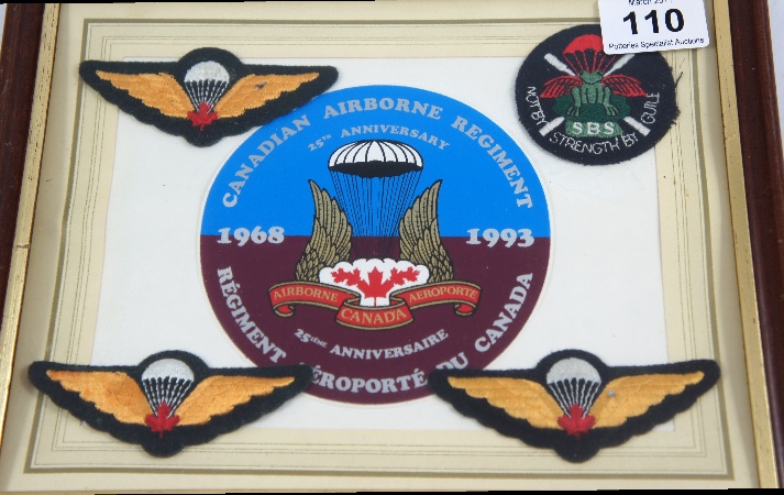 A framed set of 4 Canadian