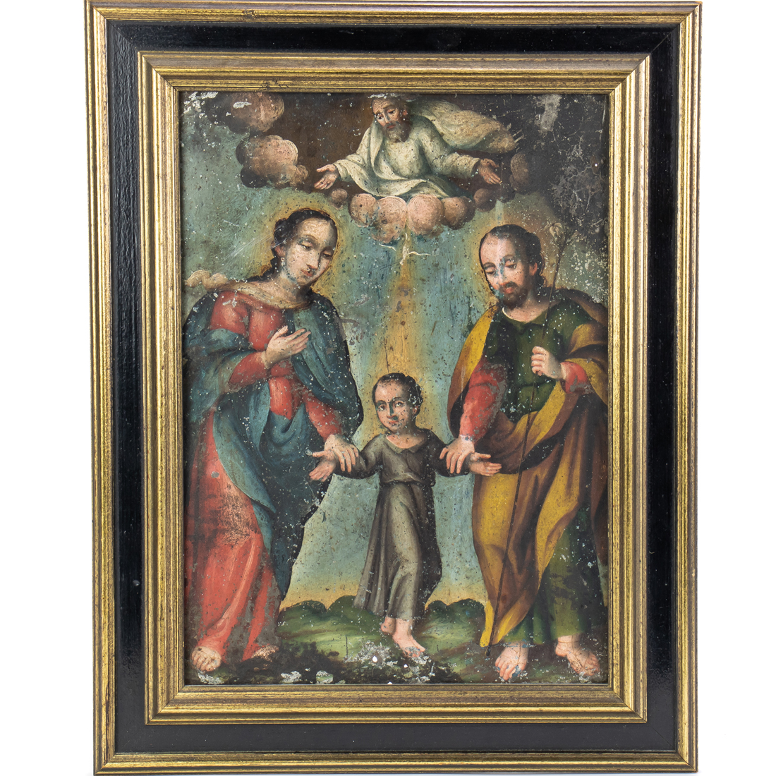 A FRAMED SPANISH COLONIAL MEIXCAN