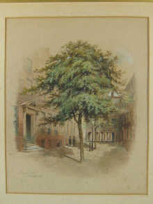 A framed watercolour '' Pump