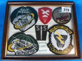 A frames set of 6 SAS cloth ba