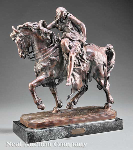 A Franco-Belgian Bronze Figure of