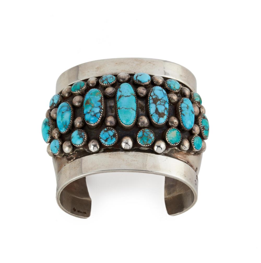A FRANK PATANIA WIDE SILVER AND