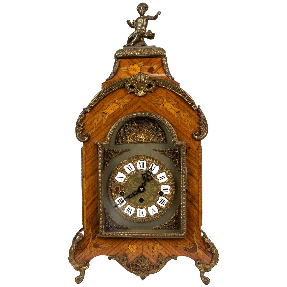 A FRANZ HERMLE & SONS GILT BRONZE