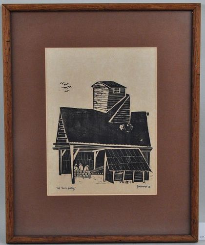 A. FRASCONI WOODBLOCK PRINT, "OLE