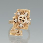 A Fraternity Gold and Enamel R