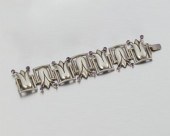 A FRED DAVIS SILVER AND AMETHY