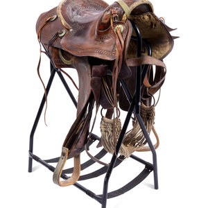 A Fred Mueller Tooled Leather