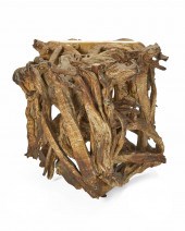 A FREE-FORM DRIFTWOOD COCKTAIL