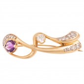 A FREEFORM GEMSTONE RIBBON IN