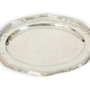 A French .950 Silver Tray  Odiot,