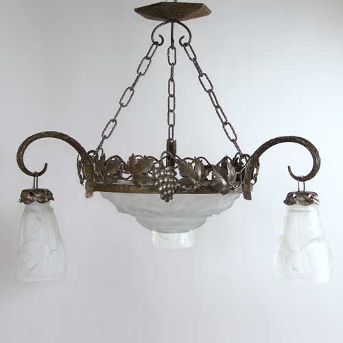A French Art Deco Fer Forgé Iron