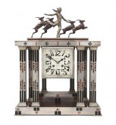A French Art Deco Figural Cloc