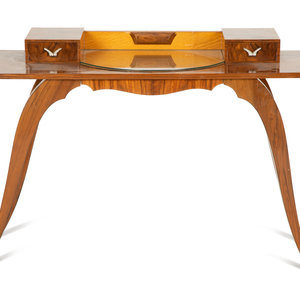 A French Art Deco Walnut and