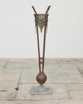 A FRENCH ART DECO WROUGHT IRON