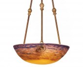A FRENCH ART GLASS CHANDELIERA