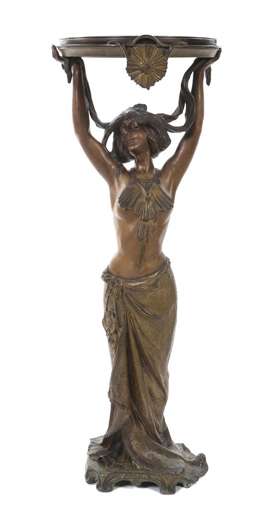A French Art Nouveau Bronze Figural